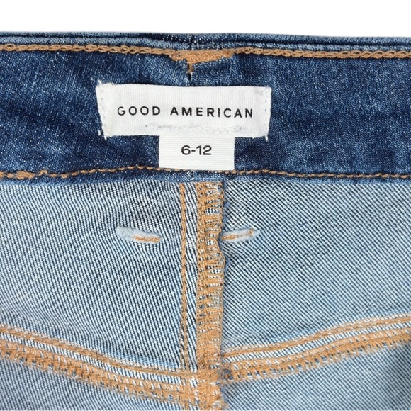 Good American Always Fits Good Legs Straight Jeans sz 6-12 * Indigo Wash - Picture 7 of 9